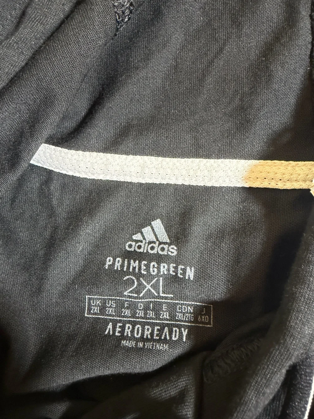 Adidas Black Hoodie with White Stripe Accents